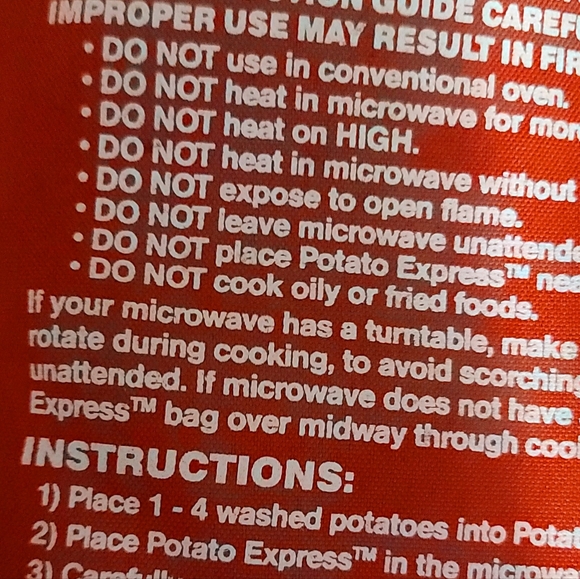 Potato Express in like new condition. You can cook Perfect&Fast Potatoes in mins - Picture 4 of 9
